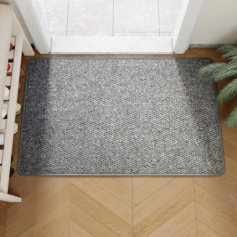 Felpudo exterior de yute falso | Alfombra de entrada resistente