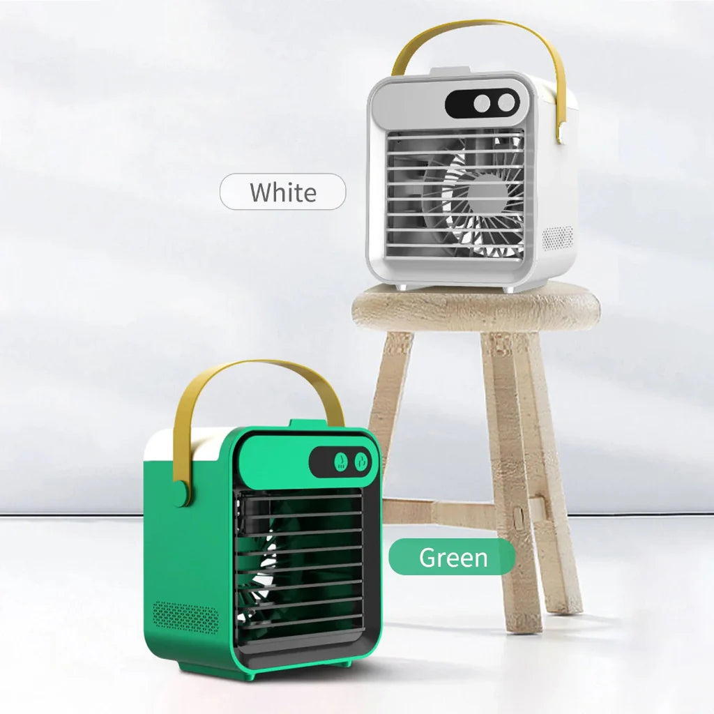 Aire acondicionado portátil con humidificador de niebla y ventilador refrescante mini