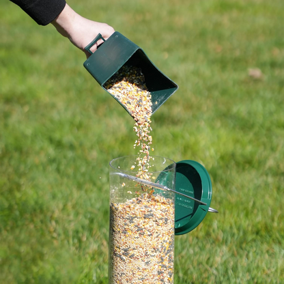 Comedero para Pájaros de Metal a Prueba de Ardillas Colgante para Exterior y Jardín en Tubo