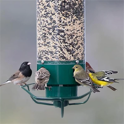Comedero para Pájaros de Metal a Prueba de Ardillas Colgante para Exterior y Jardín en Tubo