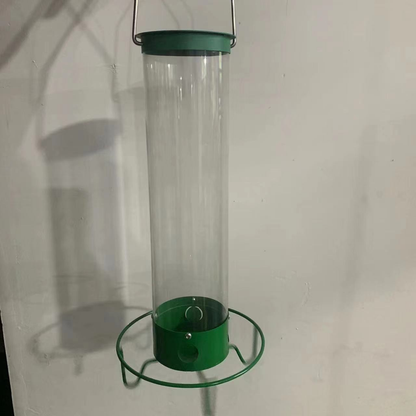Comedero para Pájaros de Metal a Prueba de Ardillas Colgante para Exterior y Jardín en Tubo