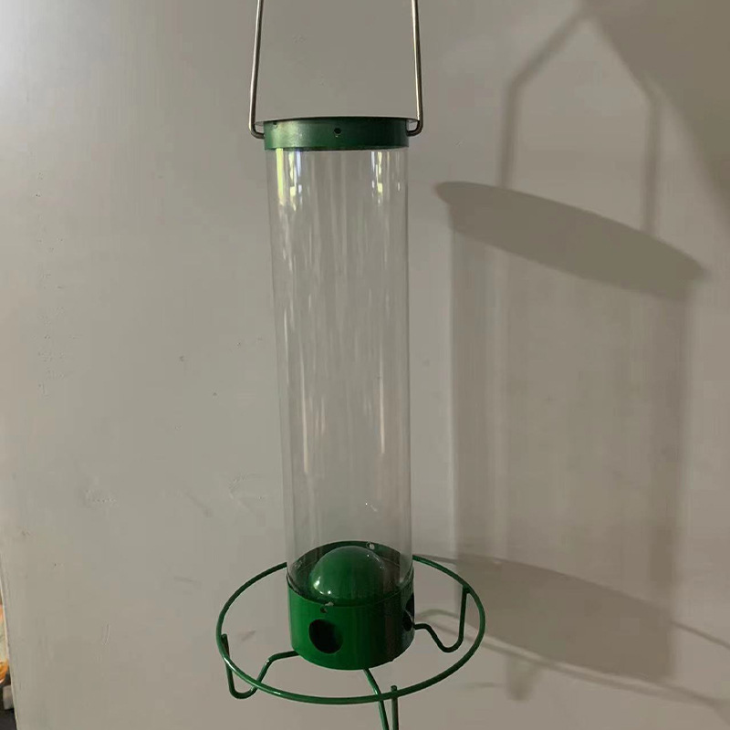 Comedero para Pájaros de Metal a Prueba de Ardillas Colgante para Exterior y Jardín en Tubo