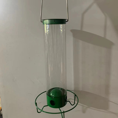 Comedero para Pájaros de Metal a Prueba de Ardillas Colgante para Exterior y Jardín en Tubo
