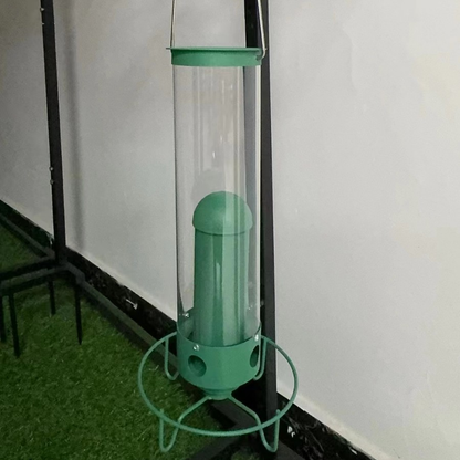 Comedero para Pájaros de Metal a Prueba de Ardillas Colgante para Exterior y Jardín en Tubo