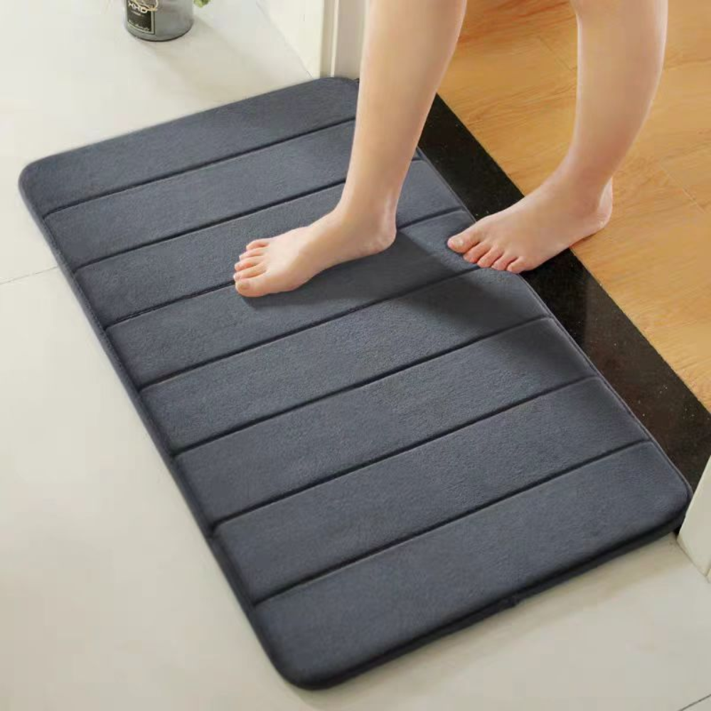 Alfombrilla de baño ultra suave y absorbente | Diseño antideslizante y de secado rápido