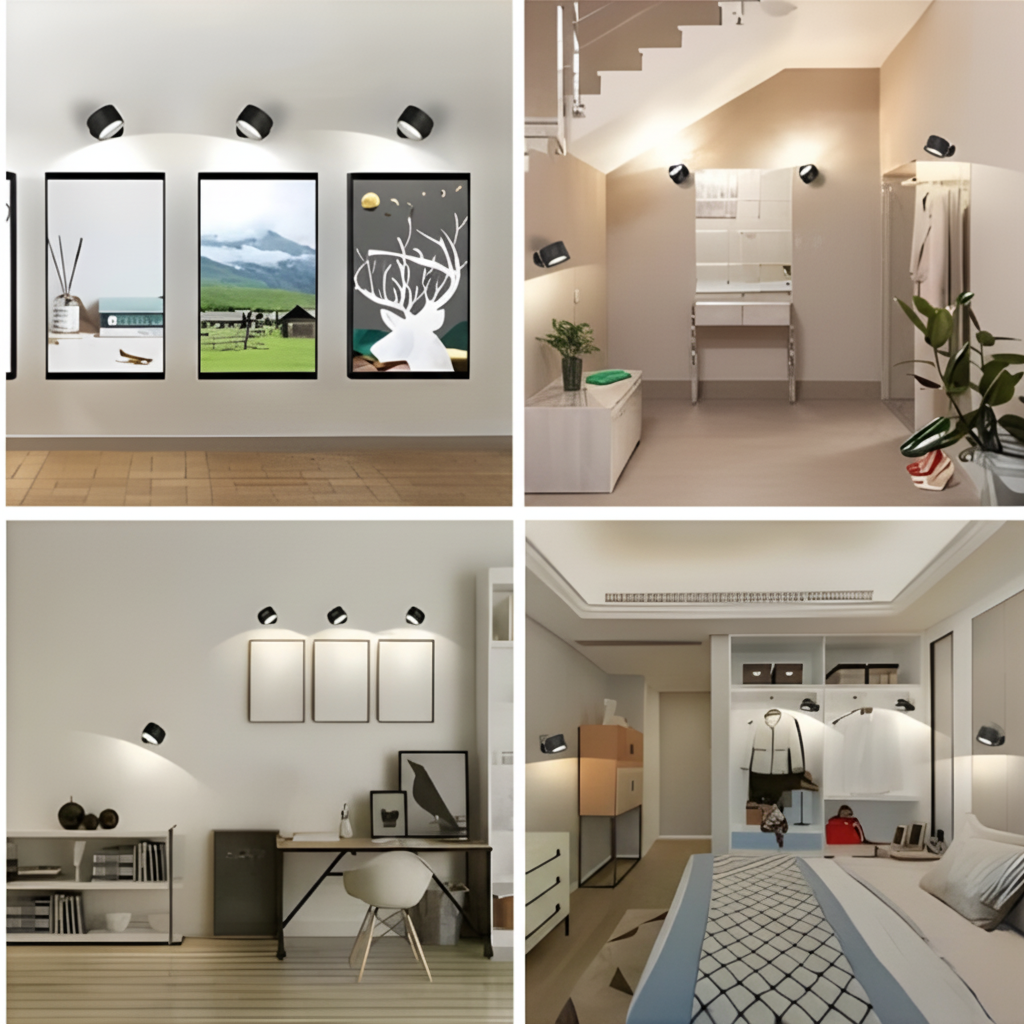Lámpara Pared LED Recargable Magnética Ajustable