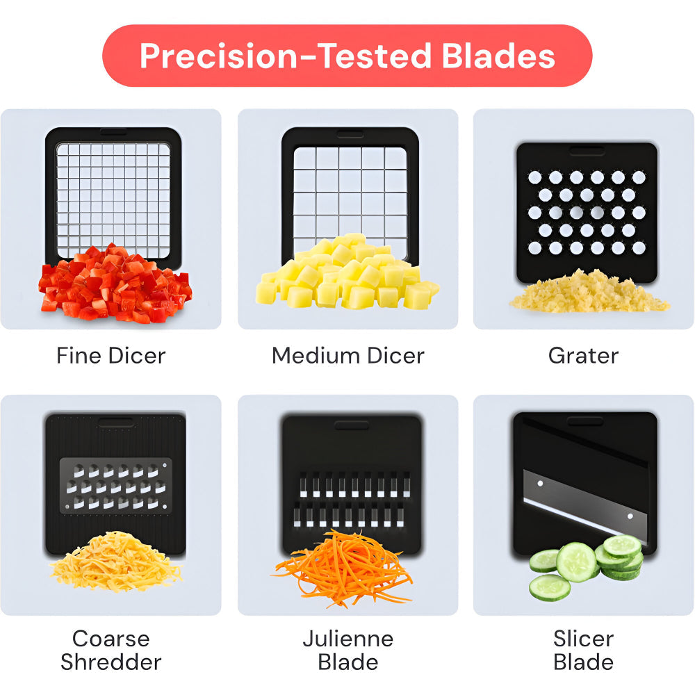 Set manual de cortador para preparar alimentos y picar verduras