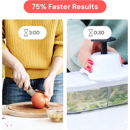 Set manual de cortador para preparar alimentos y picar verduras