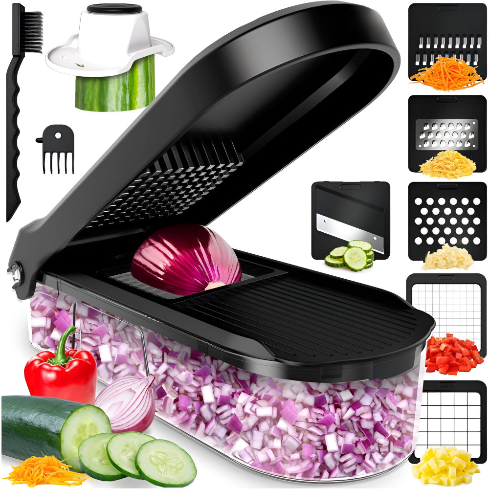 Set manual de cortador para preparar alimentos y picar verduras
