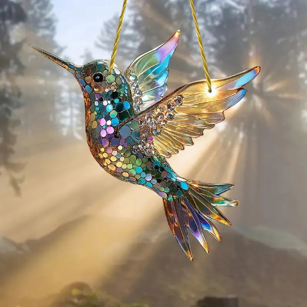Arte de pared Atrapasol de ventana Colibrí Decoración colgante