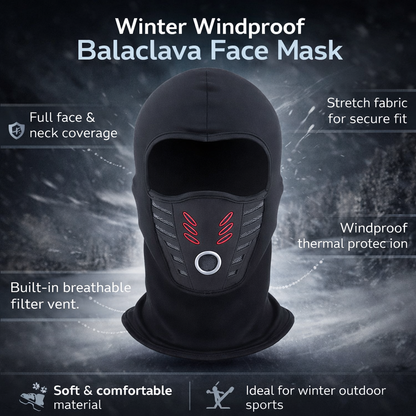 Máscara Invierno Balaclava Térmica Cortaviento Exterior