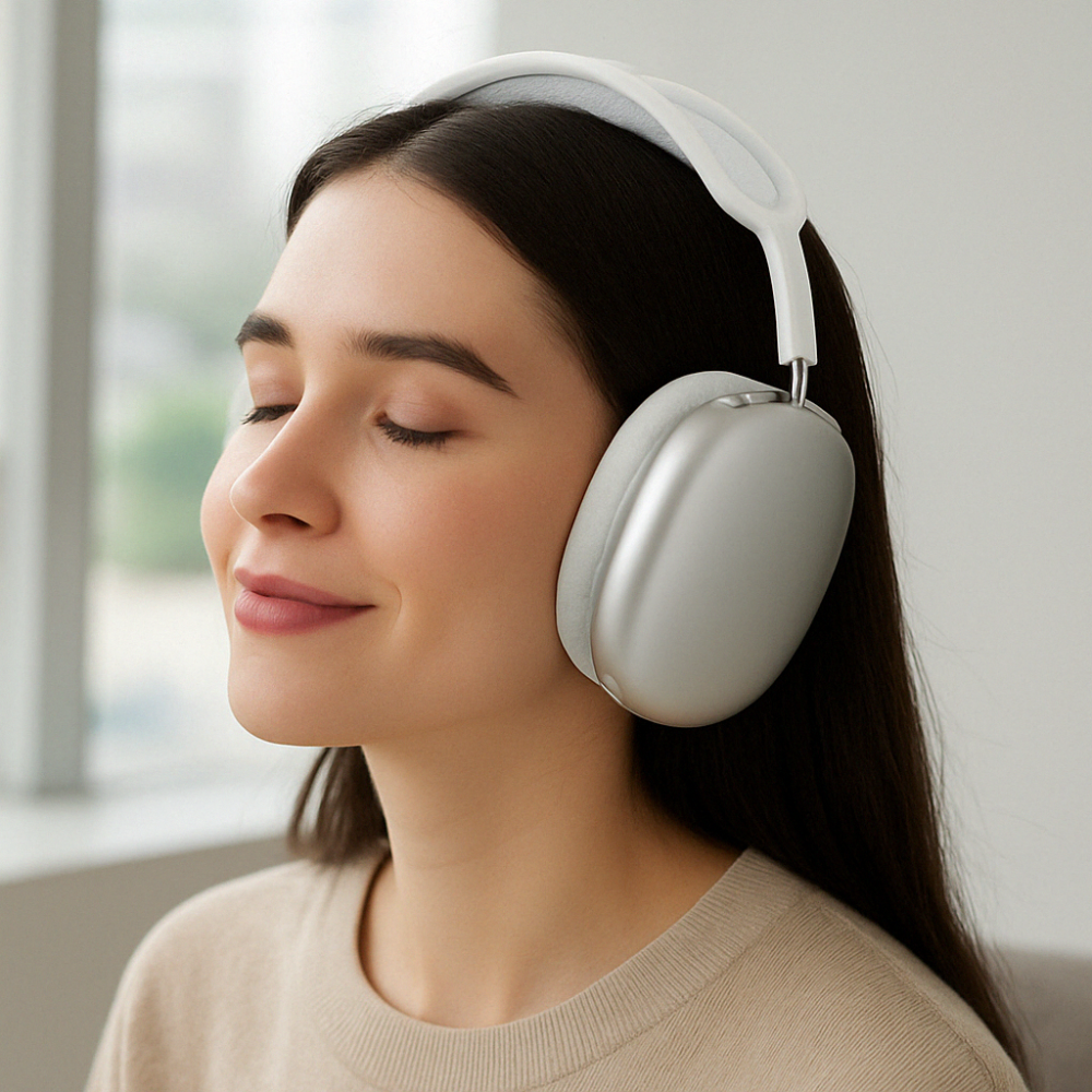 Auriculares inalámbricos con cancelación de ruido, tipo diadema, Bluetooth