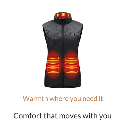 Chaleco Calefactable Mujer Eléctrico Invierno Exterior