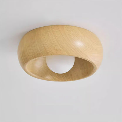 Lámpara de Techo Albanora | Luminaria LED de Madera Moderna Minimalista