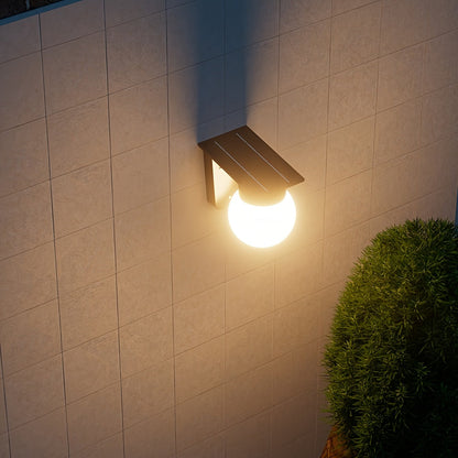 Luz de Pared LED Solar Globe | Iluminación Exterior Inteligente Regulable