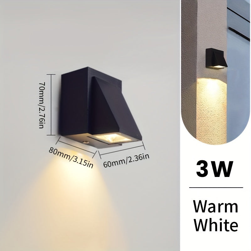 Lámpara de Pared Exterior LED Moderna | Iluminación Decorativa Impermeable 3W / 6W