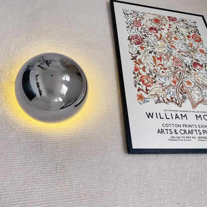 Lámpara de Pared Bauhaus Eclipse | Luz de Arte Moderna con Acabado Dorado