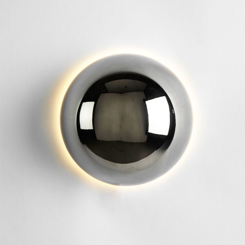 Lámpara de Pared Bauhaus Eclipse | Luz de Arte Moderna con Acabado Dorado