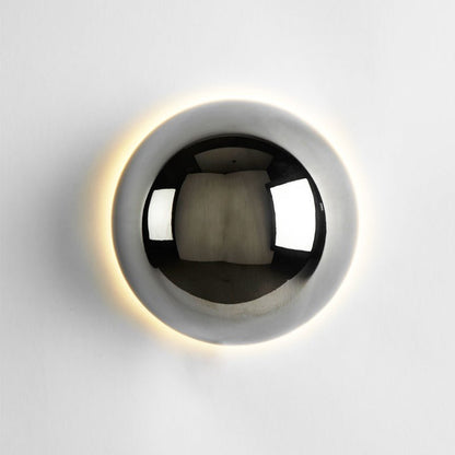 Lámpara de Pared Bauhaus Eclipse | Luz de Arte Moderna con Acabado Dorado