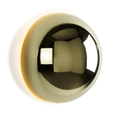 Lámpara de Pared Bauhaus Eclipse | Luz de Arte Moderna con Acabado Dorado