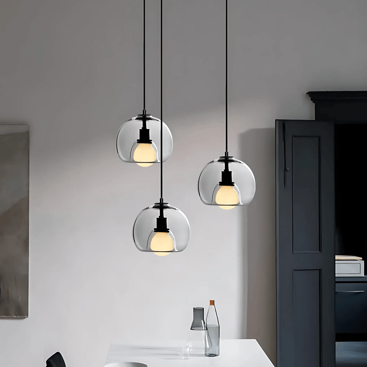 Lámpara Colgante de Vidrio Clyde | Elegancia Moderna Soplada a Mano