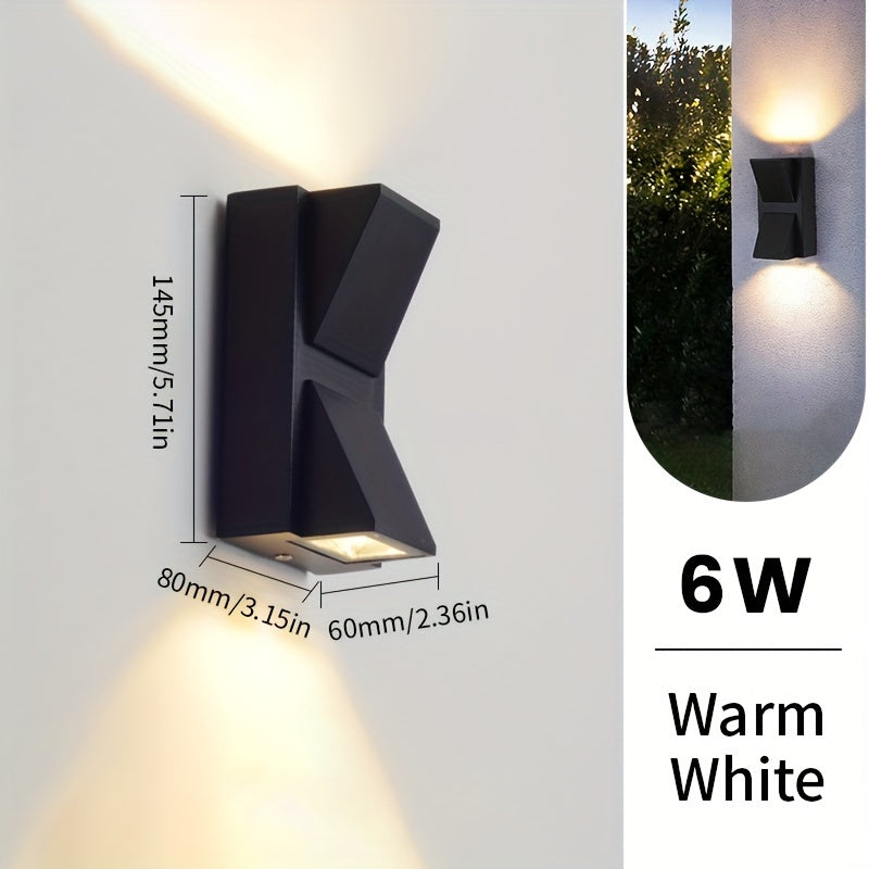 Lámpara de Pared Exterior LED Moderna | Iluminación Decorativa Impermeable 3W / 6W