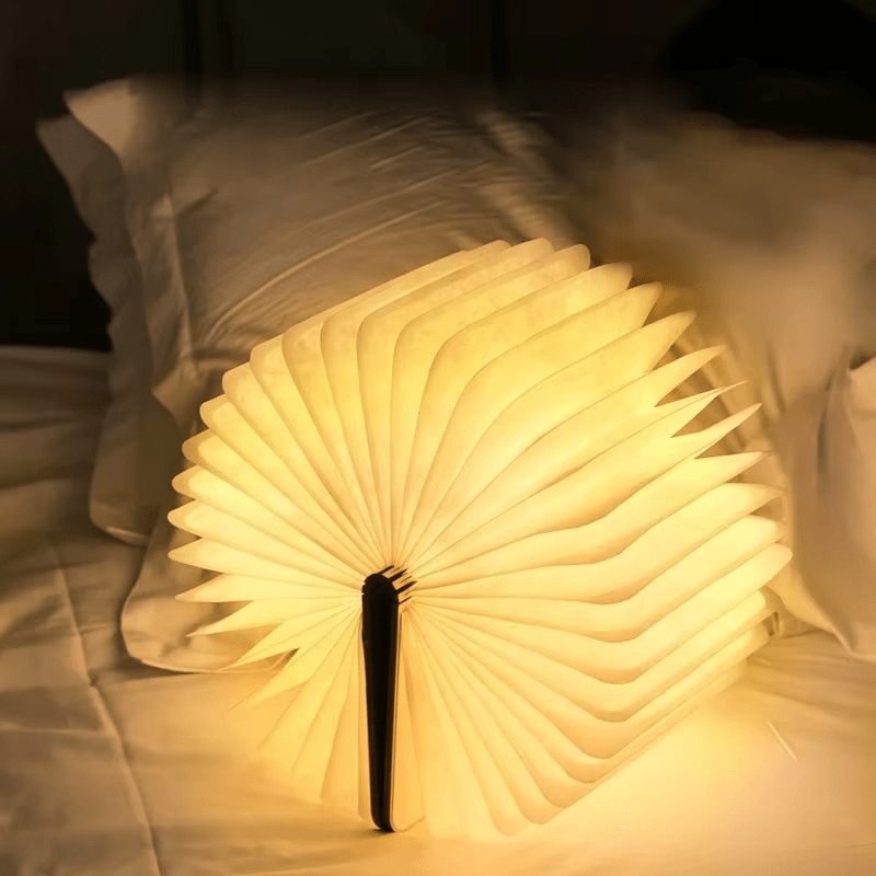Lámpara de Mesa Lumibook | Luz Recargable Plegable 360°