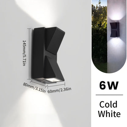 Lámpara de Pared Exterior LED Moderna | Iluminación Decorativa Impermeable 3W / 6W