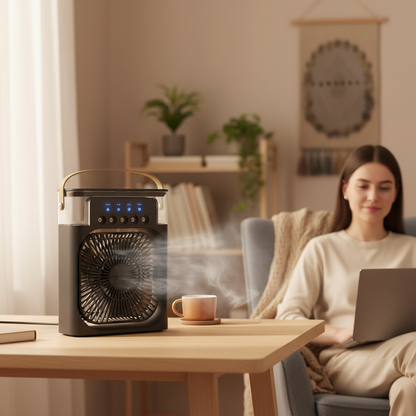 Aire Acondicionado Portátil Evaporativo con Control Remoto