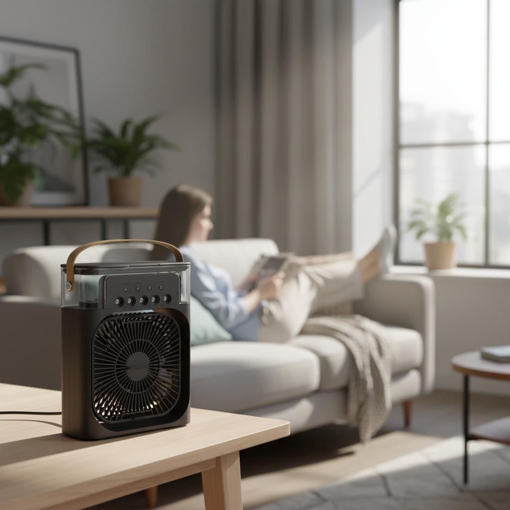 Aire Acondicionado Portátil Evaporativo con Control Remoto