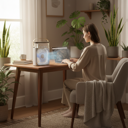 Aire Acondicionado Portátil Evaporativo con Control Remoto