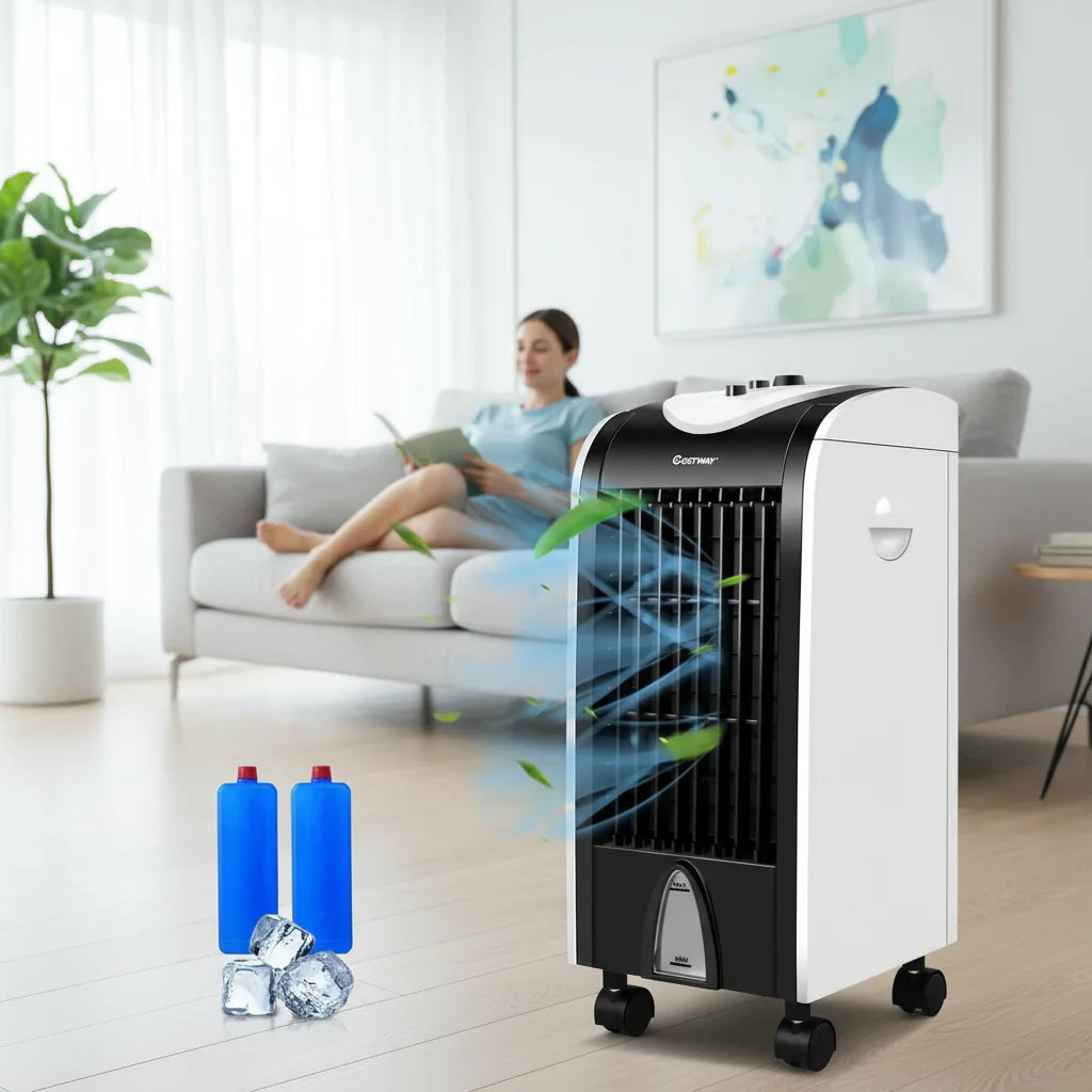 Enfriador portátil evaporativo compacto recargable