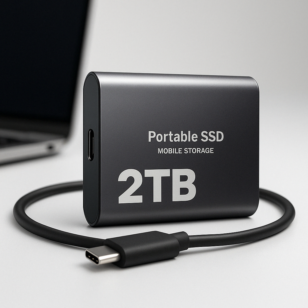 Disco Duro Externo SSD Portátil USB C Almacenamiento Móvil 2TB