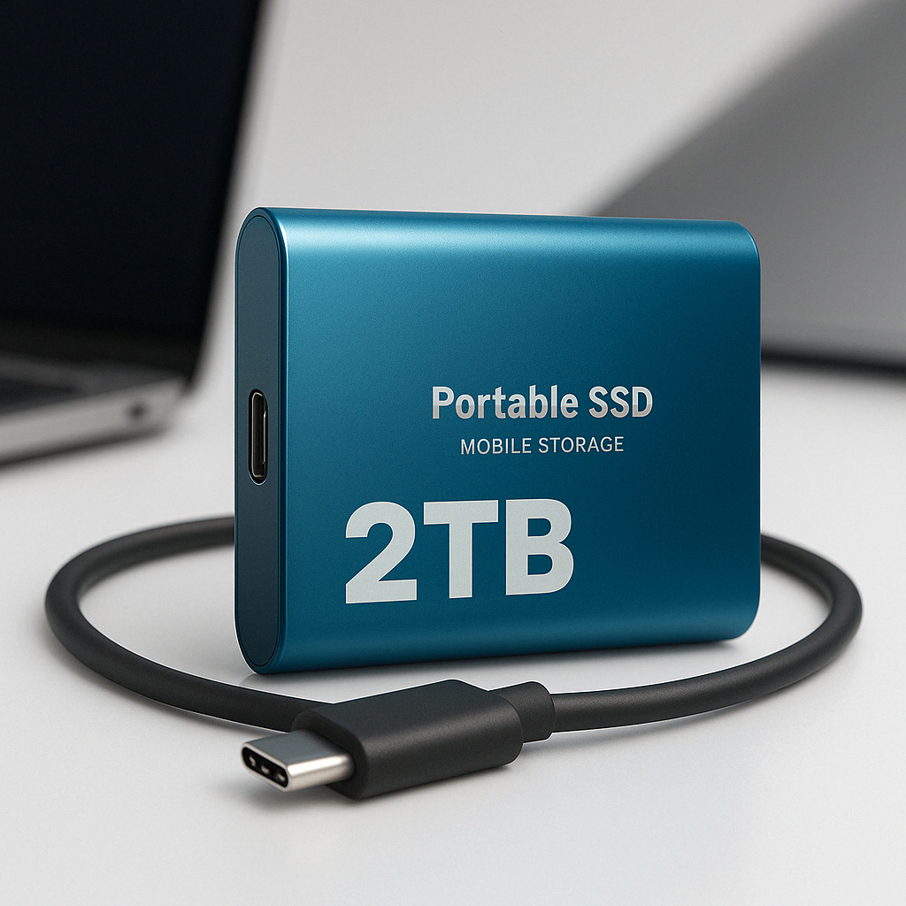 Disco Duro Externo SSD Portátil USB C Almacenamiento Móvil 2TB