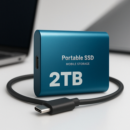 Disco Duro Externo SSD Portátil USB C Almacenamiento Móvil 2TB