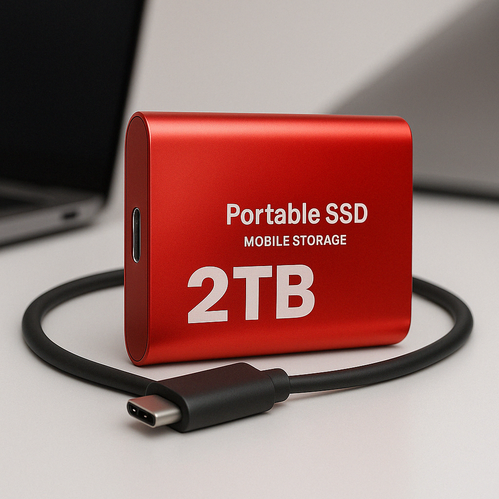 Disco Duro Externo SSD Portátil USB C Almacenamiento Móvil 2TB