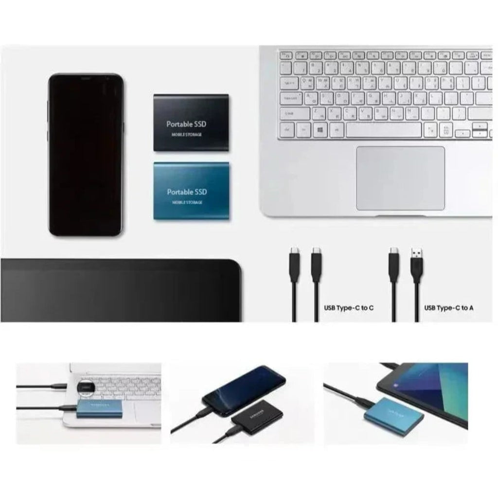 Disco Duro Externo SSD Portátil USB C Almacenamiento Móvil 2TB