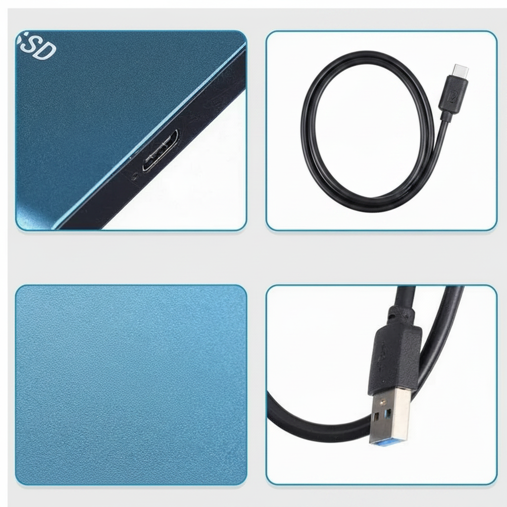 Dispositivo de almacenamiento móvil portátil SSD externo USB