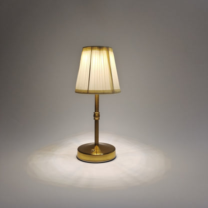 Lámpara de Mesa Inalámbrica de Latón Antiguo | Luz LED Táctil Recargable