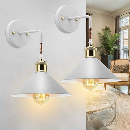 Aplique de pared moderno de metal | Lámpara de pared industrial con acabado en aceite