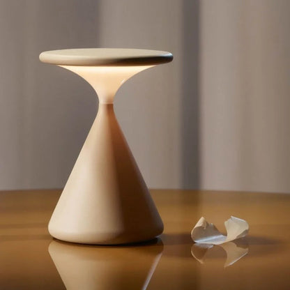 Lámpara de Mesa Inalámbrica Aurora | Diseño de Reloj de Arena