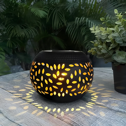 Lámpara Solar de Jardín Lumopattern | Lámpara Decorativa de Metal para Exterior