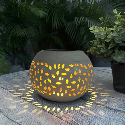 Lámpara Solar de Jardín Lumopattern | Lámpara Decorativa de Metal para Exterior