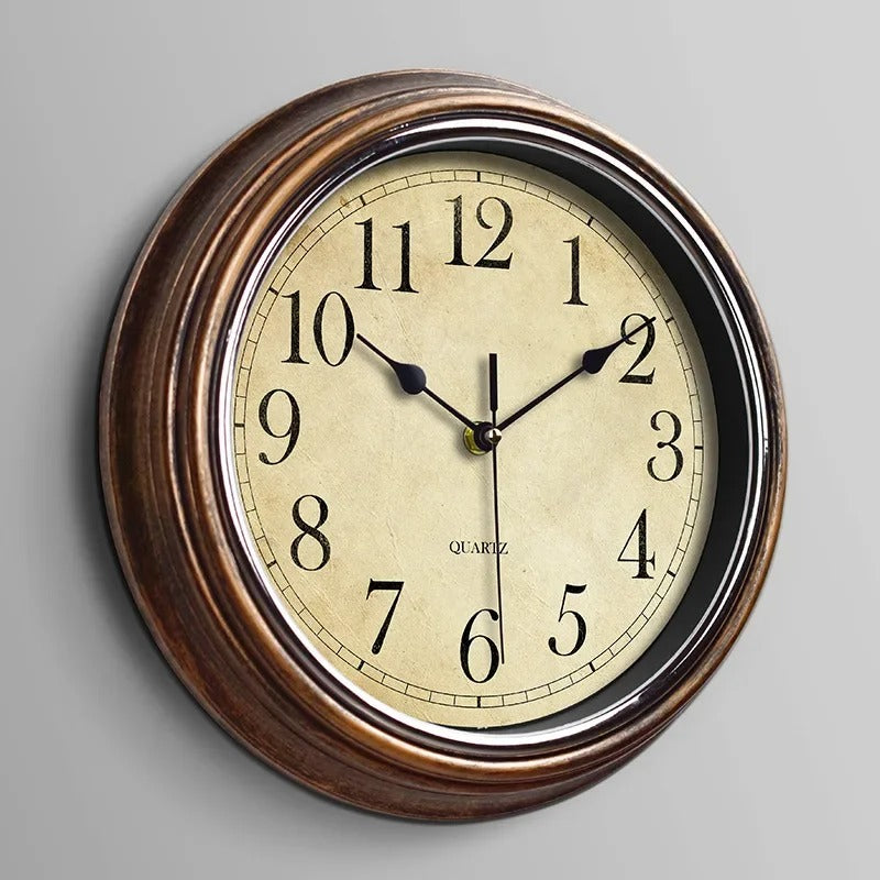 Reloj de Pared Clásico de Madera | Elegancia Vintage Atemporal