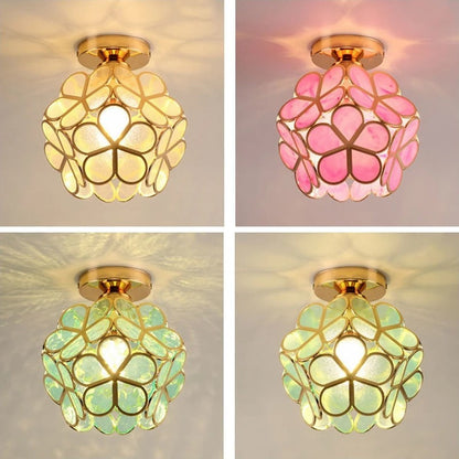 Lámpara de Techo Nordic Petal para Pasillo | Luz Elegante para Corredor y Dormitorio