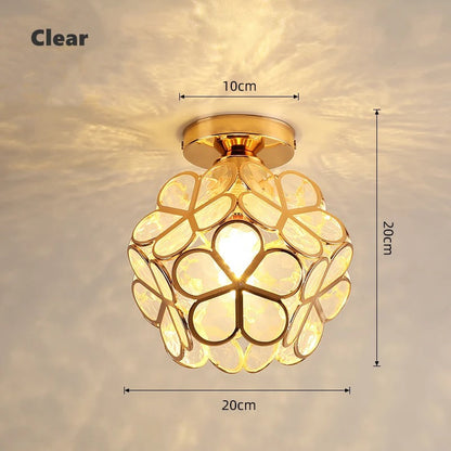 Lámpara de Techo Nordic Petal para Pasillo | Luz Elegante para Corredor y Dormitorio