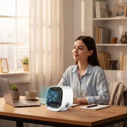 Aire Acondicionado Personal Portátil Ventilador Mini USB de Enfriamiento