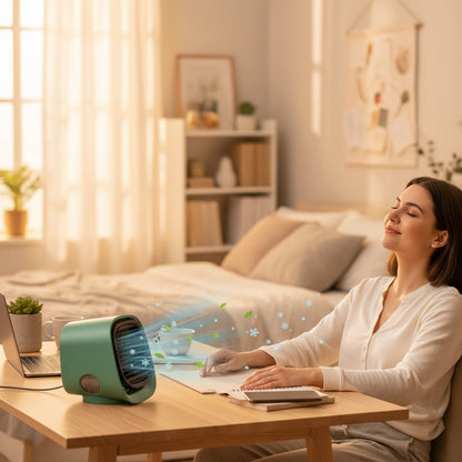 Aire Acondicionado Personal Portátil Ventilador Mini USB de Enfriamiento