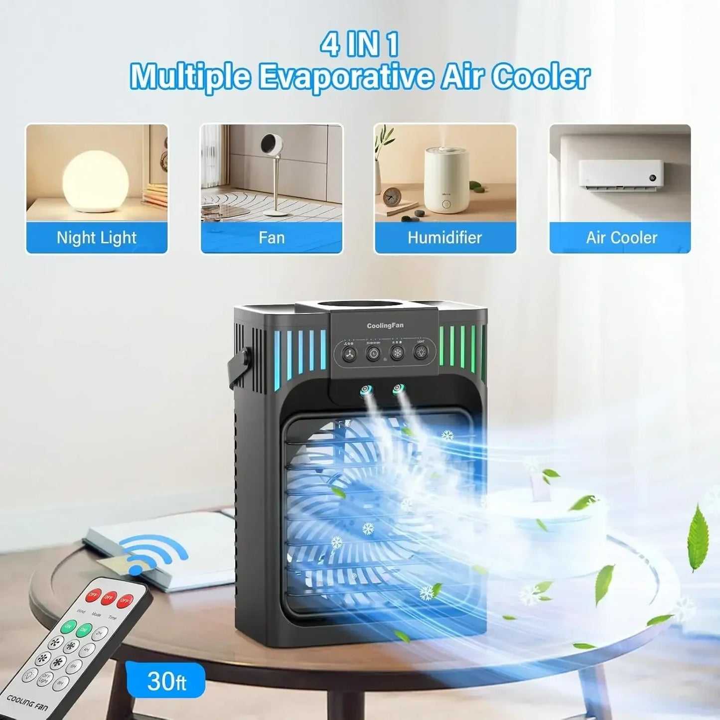 Control remoto para aire acondicionado portátil compacto de escritorio