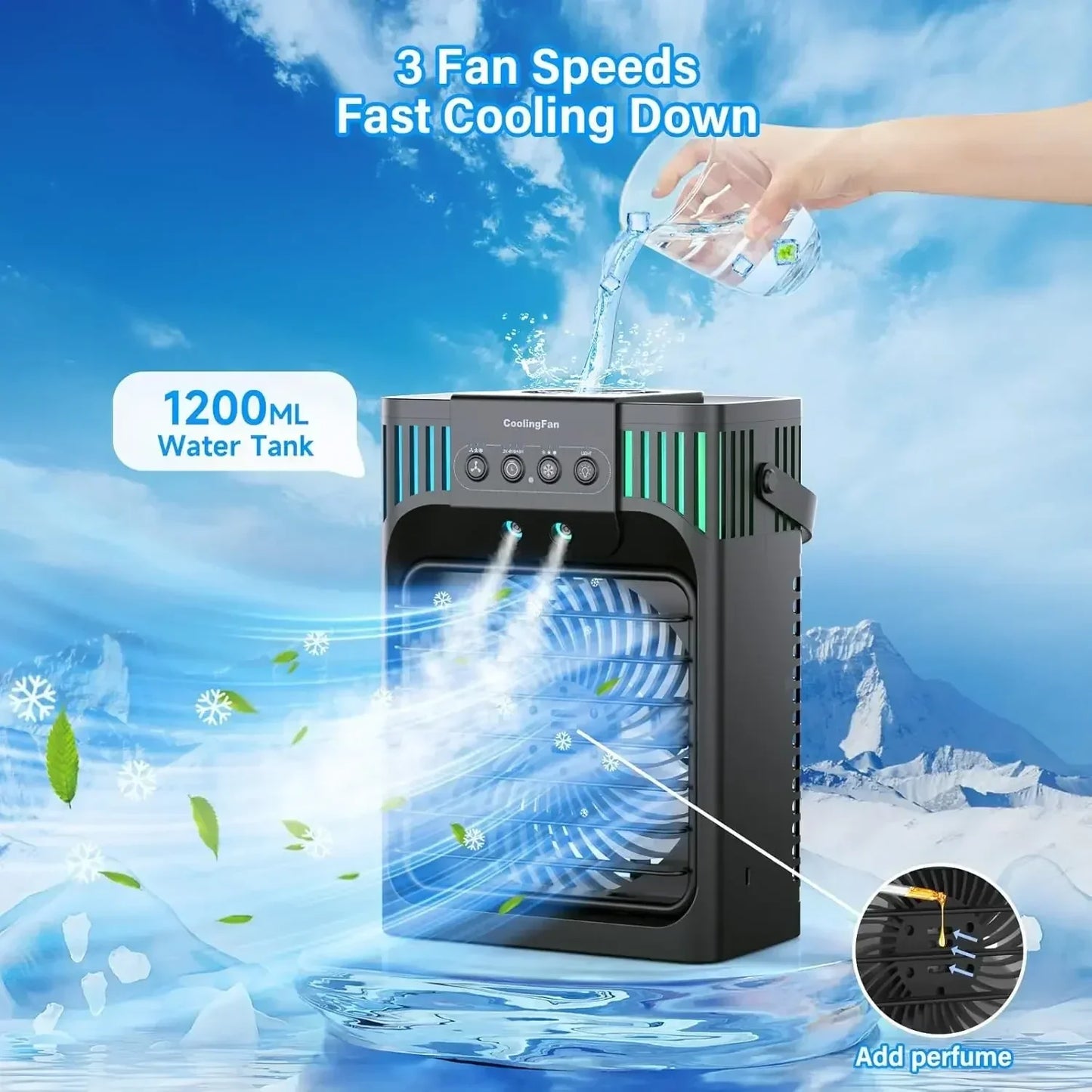 Control remoto para aire acondicionado portátil compacto de escritorio